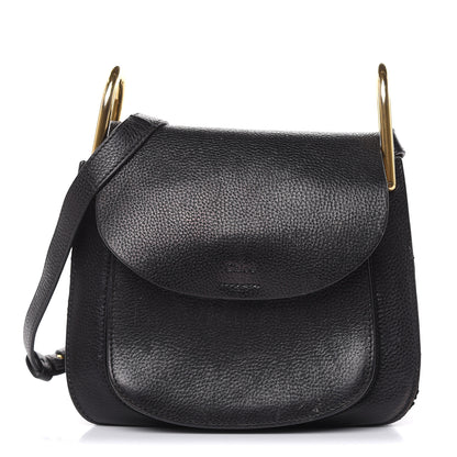 Chloe Grained Calfskin Small Hudson Tassel Shoulder Bag Black 1 of 19