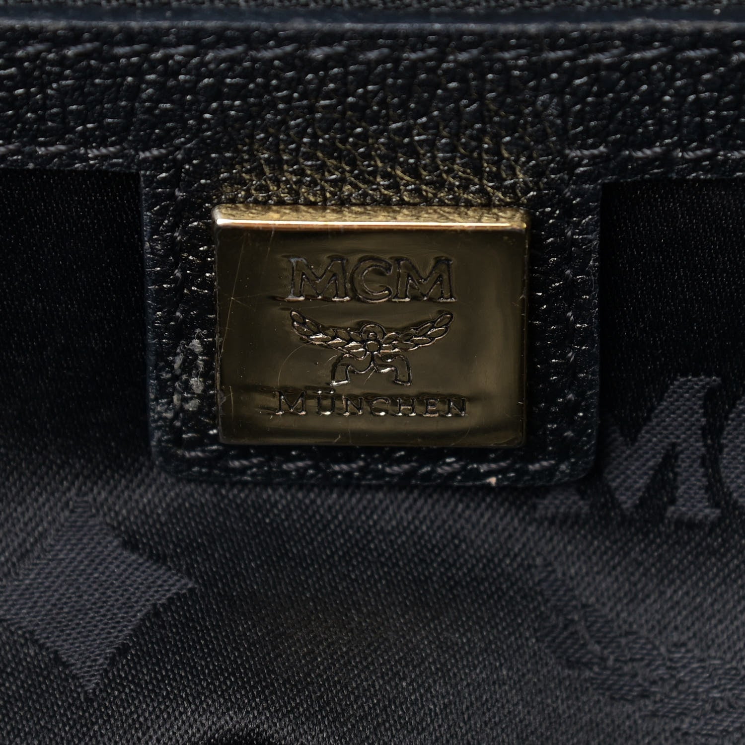 MCM Grained Calfskin Boston Bag 6 of 14