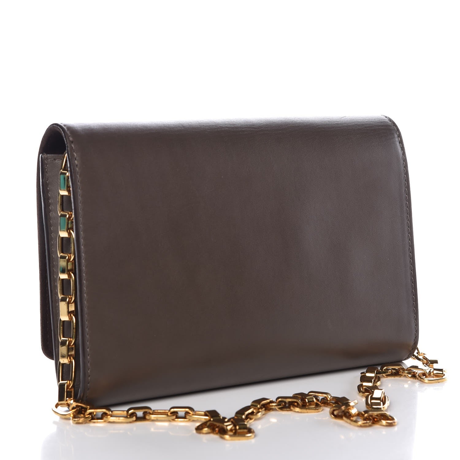 Louis Vuitton Calfskin Chain Louise GM Granit 3 of 7