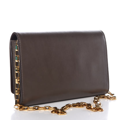 Louis Vuitton Calfskin Chain Louise GM Granit 3 of 7