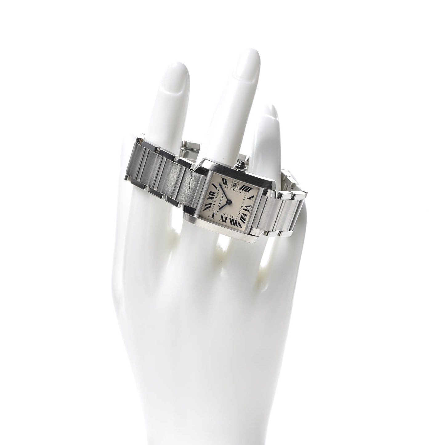 Stainless Steel 25mm Tank Francaise Quartz Watch