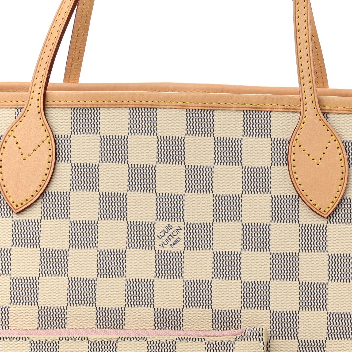 Louis Vuitton Damier Azur Neo Neverfull MM Rose Ballerine 8 of 10