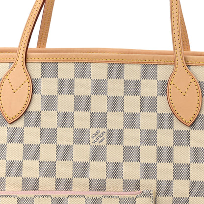 Louis Vuitton Damier Azur Neo Neverfull MM Rose Ballerine 8 of 10