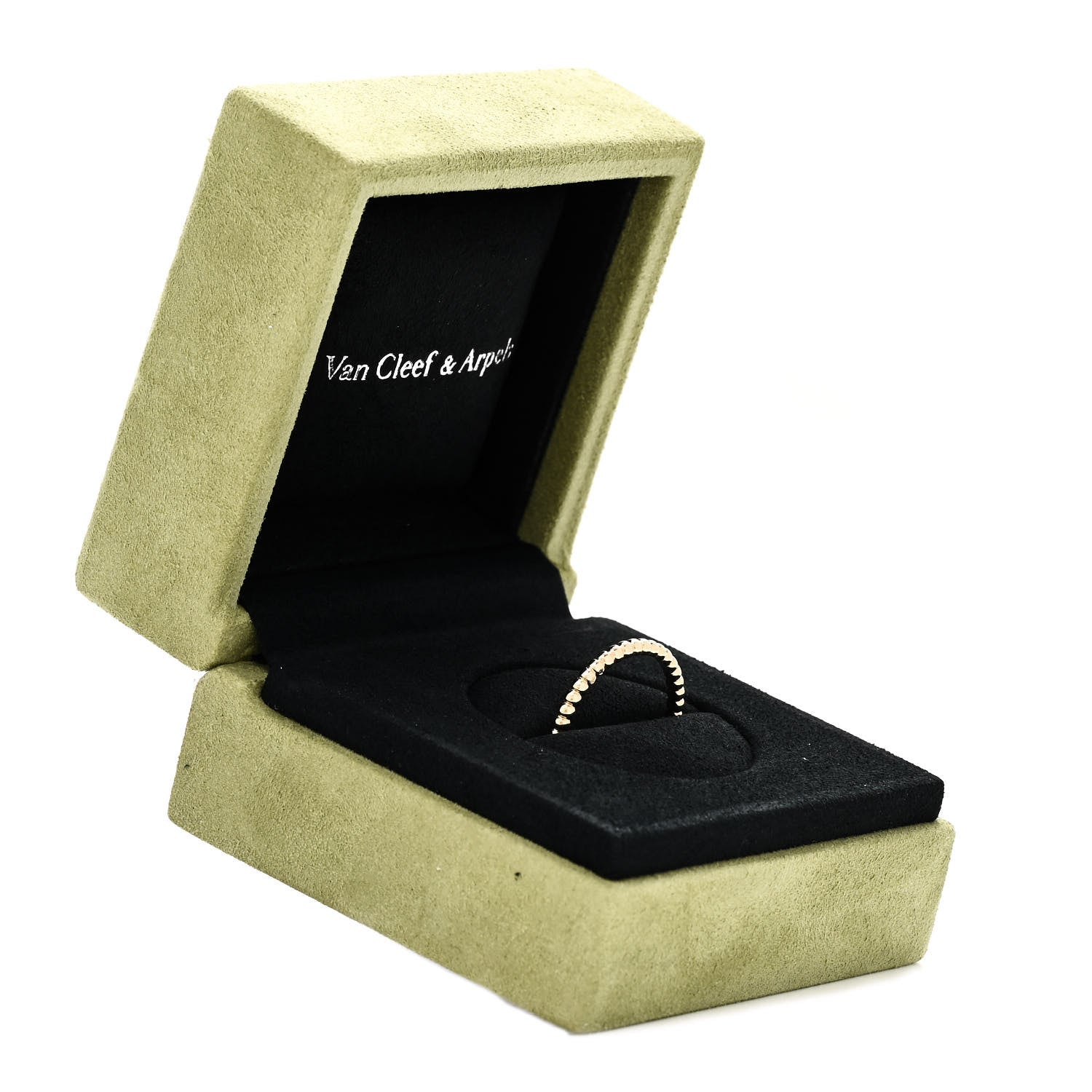 Van Cleef & Arpels 18K Yellow Gold Small Perlee Ring 60 9 5 of 5