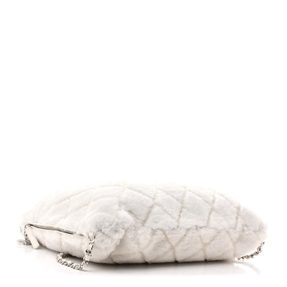 Chanel Shearling Coco Neige Backpack White 4 of 10