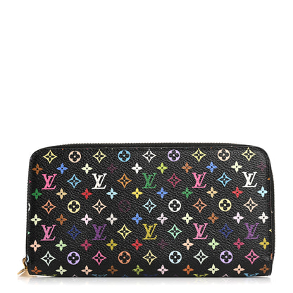 Louis Vuitton Monogram Multicolor Zippy Wallet Black Grenade 1 of 12