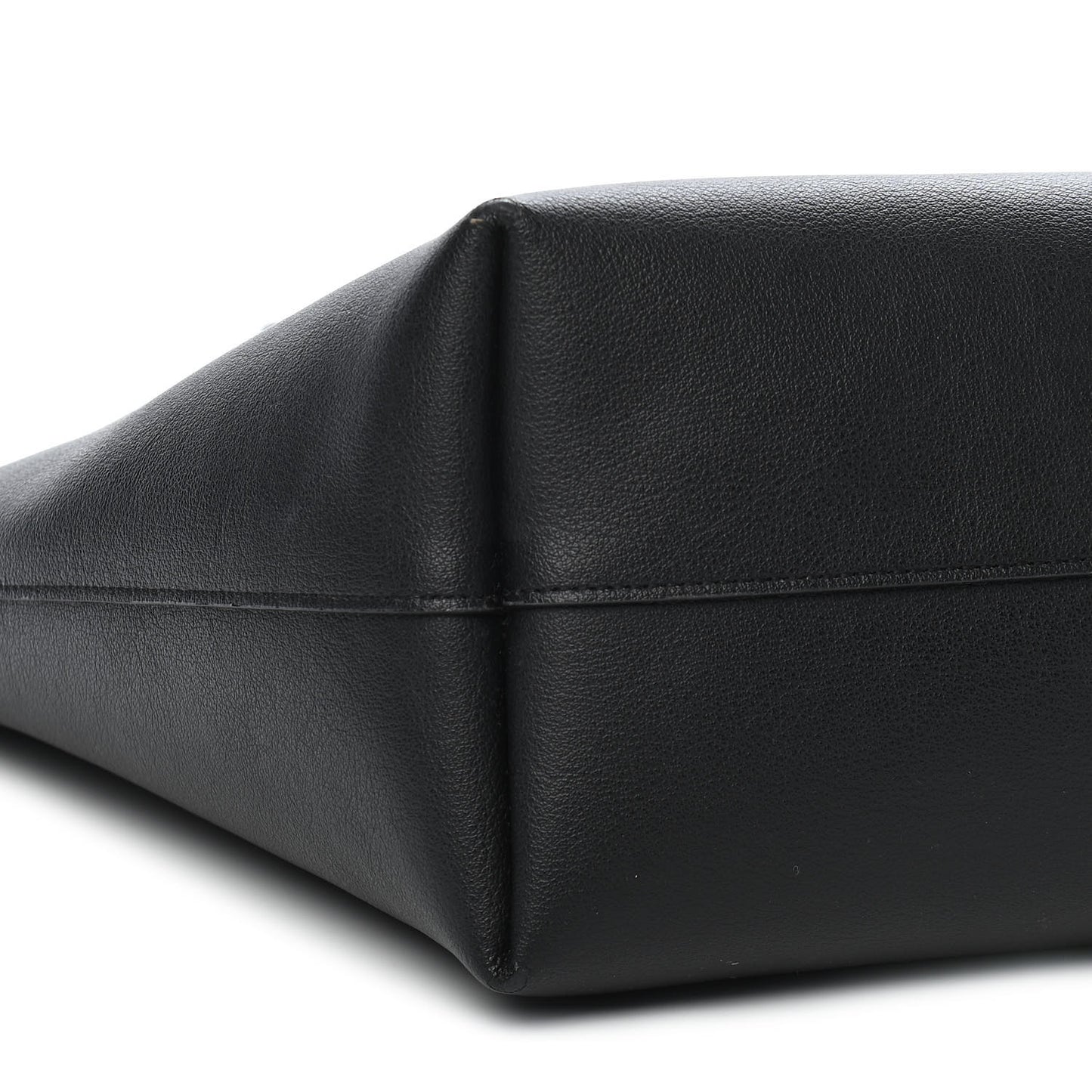 Calfskin Large Shopping Tote Black