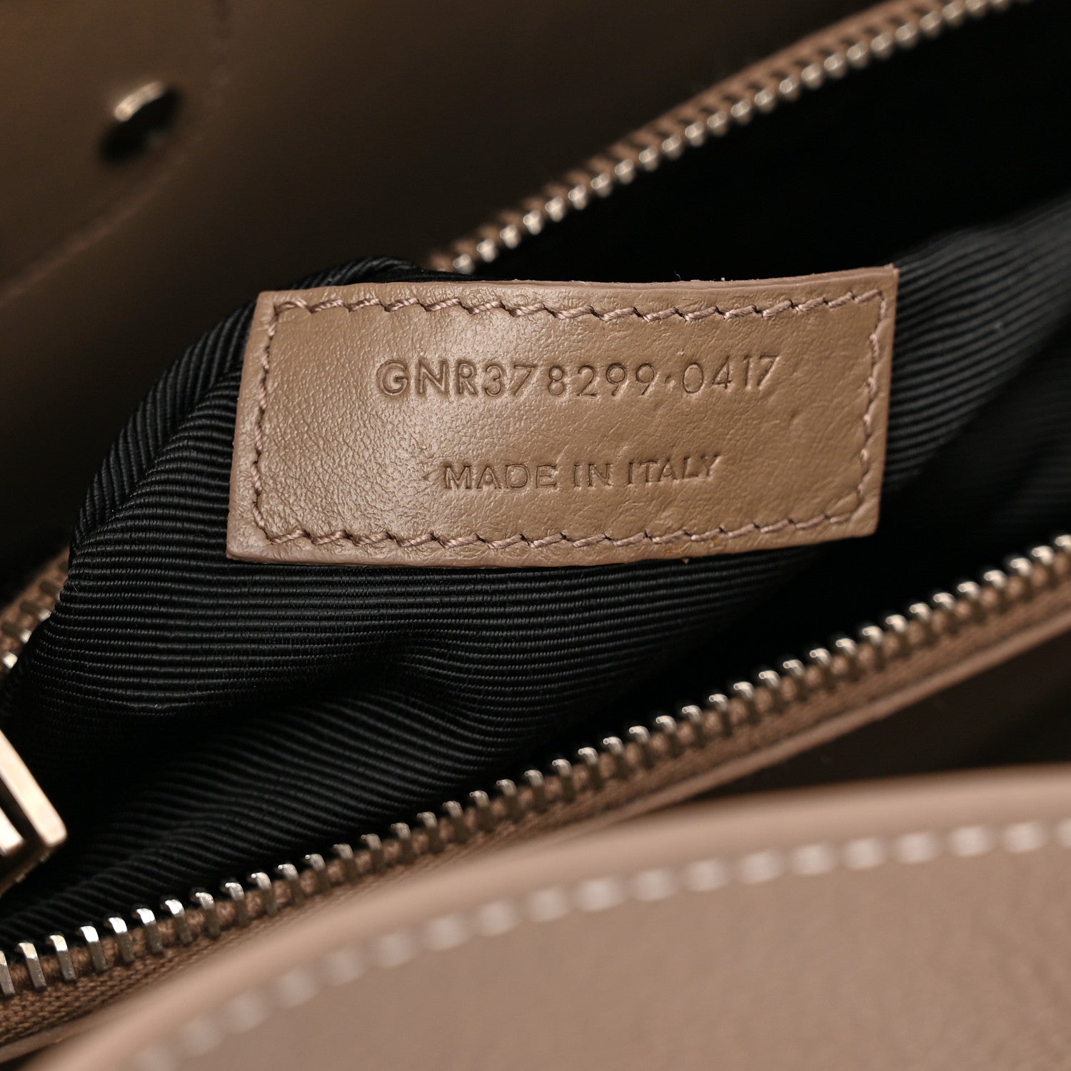 Saint Laurent Grained Calfskin Topstitch Small Classic Sac De Jour Taupe 7 of 16