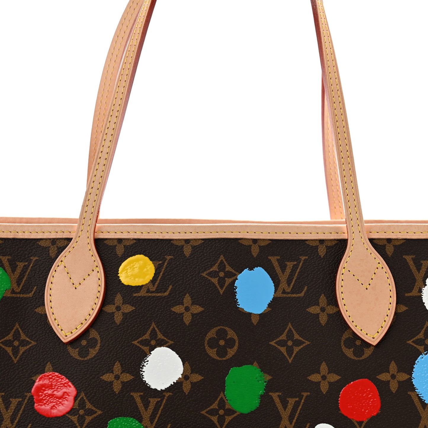 LV X YK Monogram Dots Neverfull MM