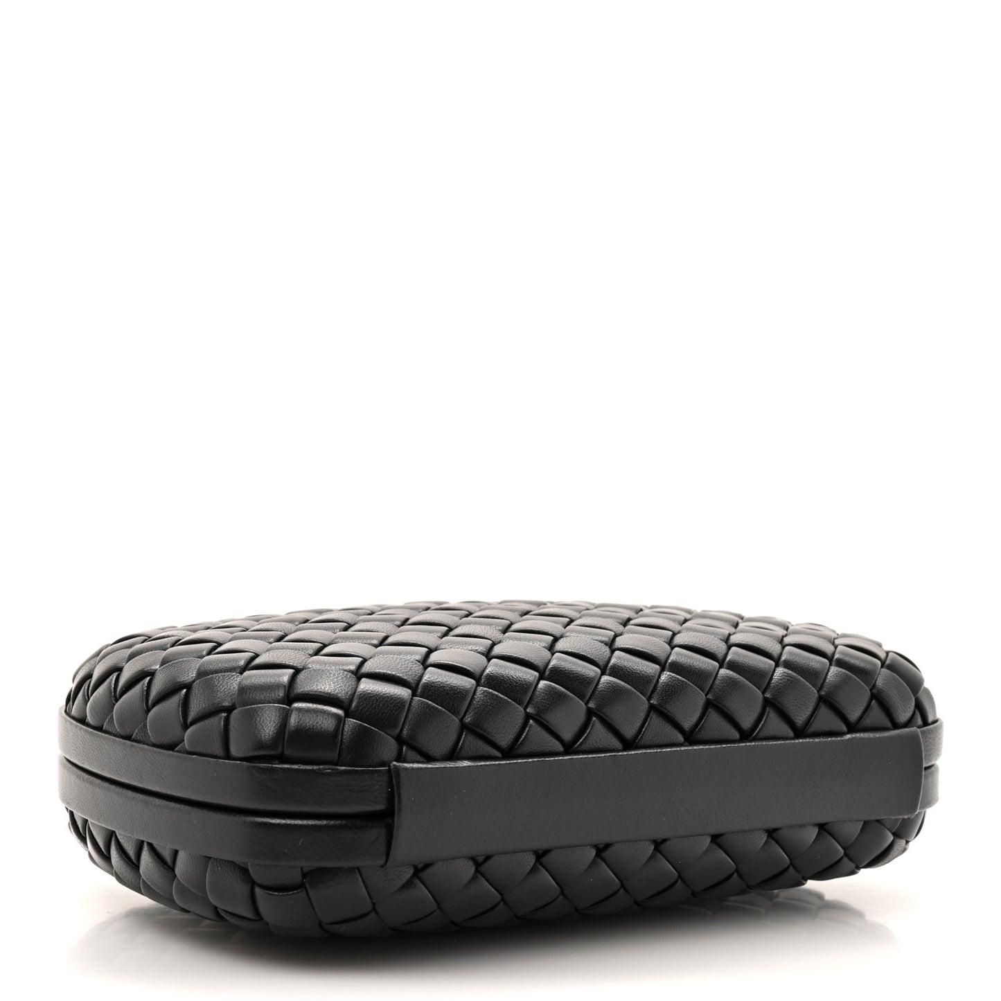 Nappa Intrecciato Knot Clutch Black