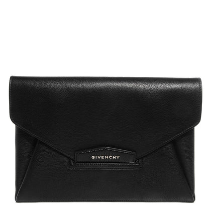 Givenchy Sugar Goatskin Medium Antigona Envelope Clutch Black 1 of 9