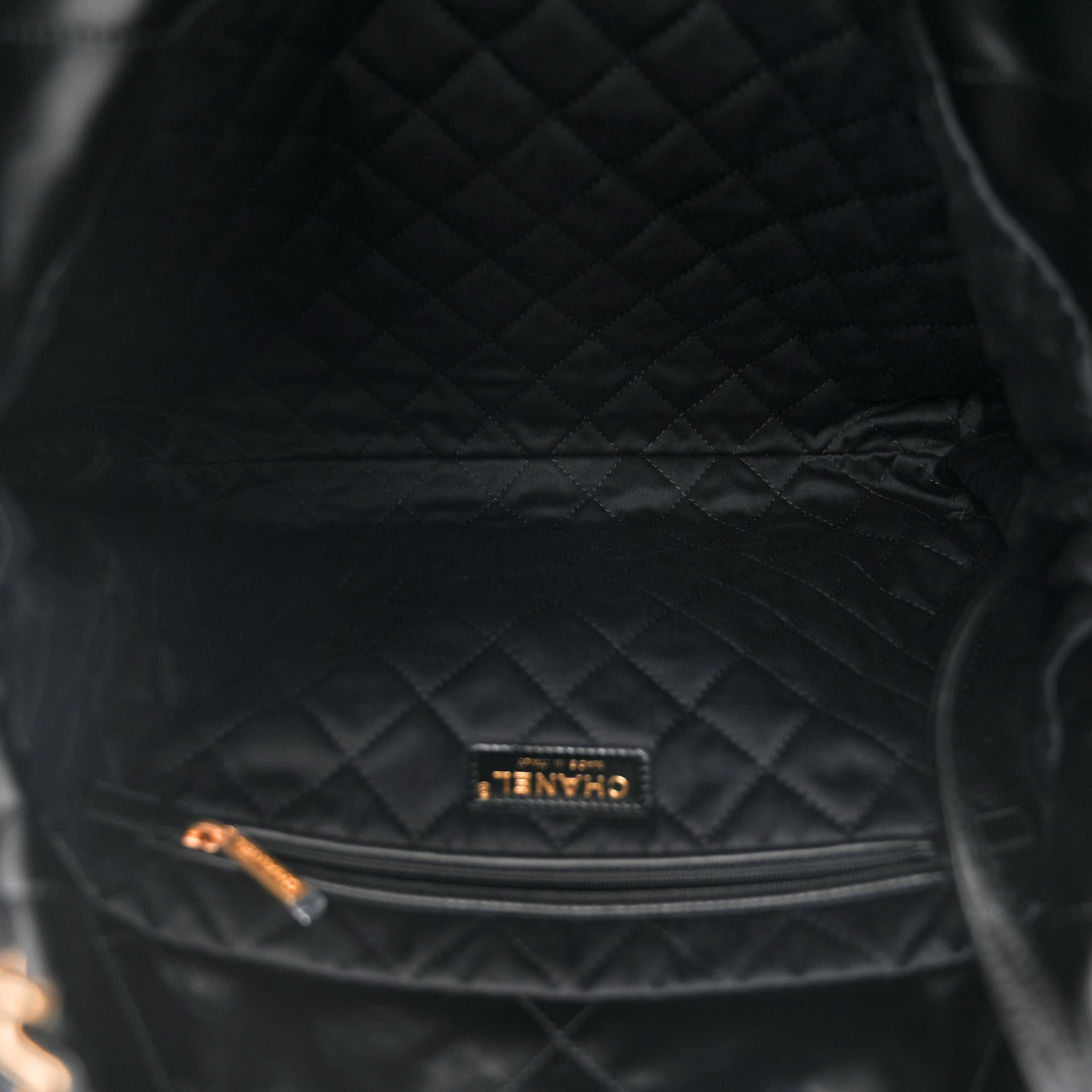 Chanel Shiny Calfskin Quilted Chanel 22 Black 6 of 12