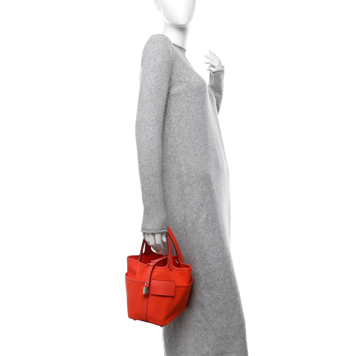 Hermes Toile Goeland Swift Cargo Picotin Lock 18 Orange Field 2 of 10