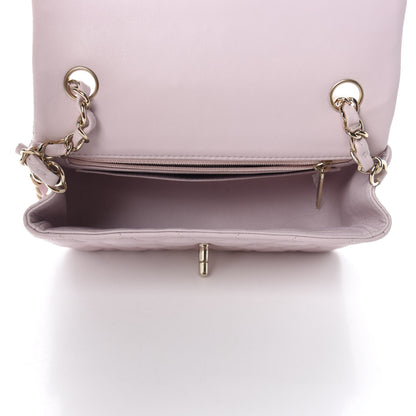 Chanel Lambskin Quilted Mini Rectangular Flap Light Pink 5 of 11