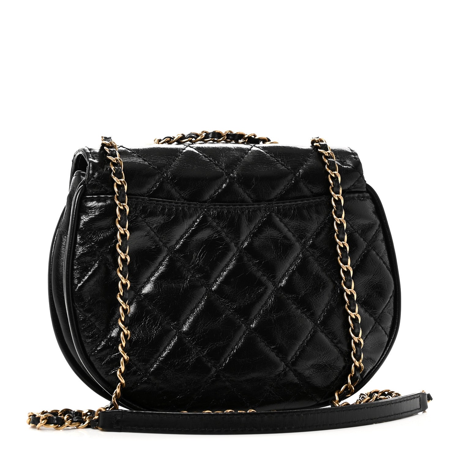 Chanel Glazed Calfskin Quilted Small Bubble CC Flap Black 1879092