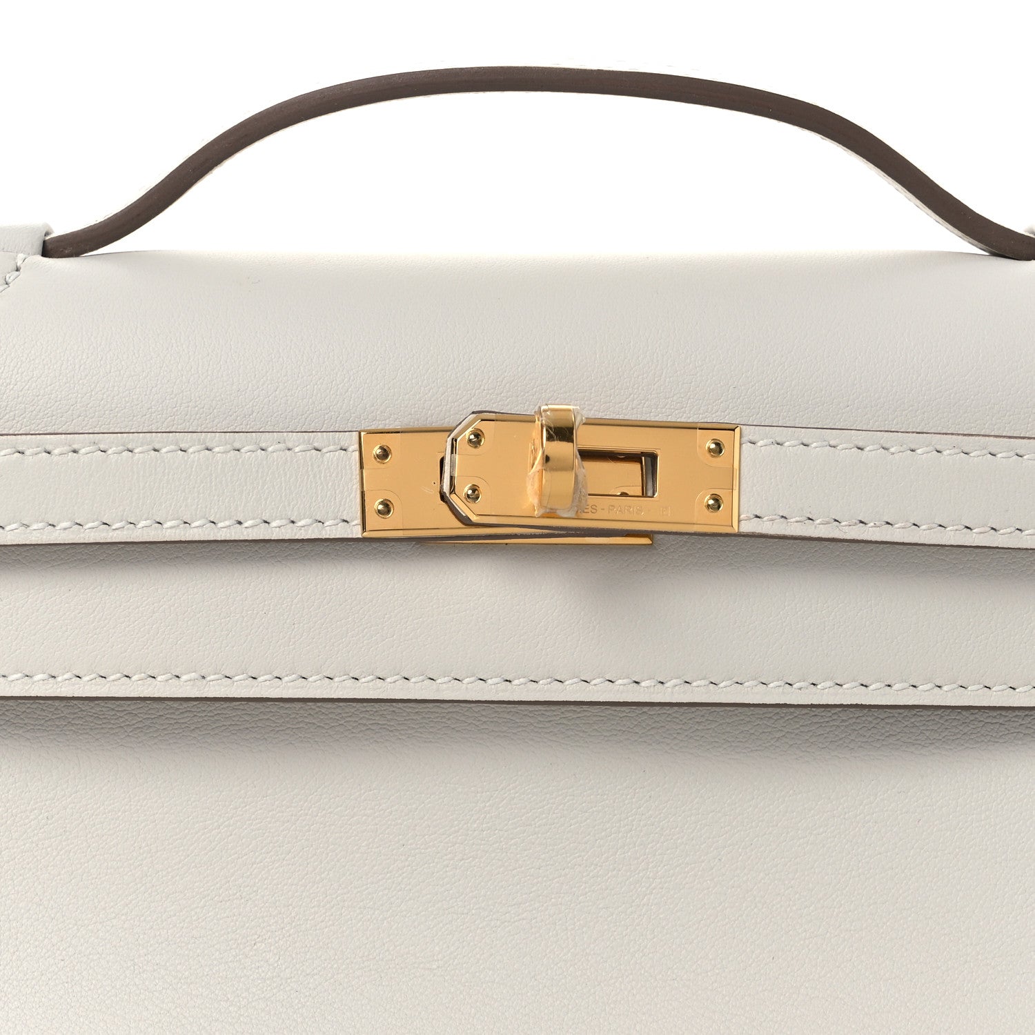 Hermes Swift Kelly Pochette Clutch Parchemin Craie 8 of 12