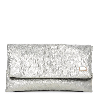 Louis Vuitton Jacquard Quilted Monogram Limelight Clutch GM Perle 1 of 7