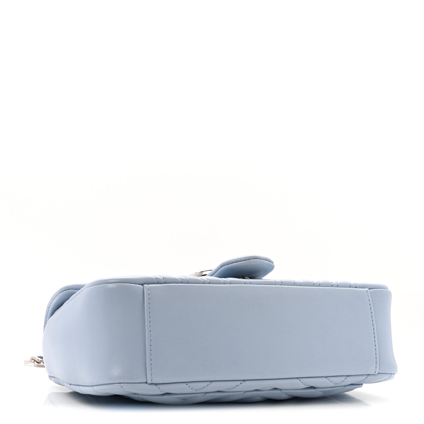 Lambskin Matelasse Medium GG Marmont Shoulder Bag Light Blue