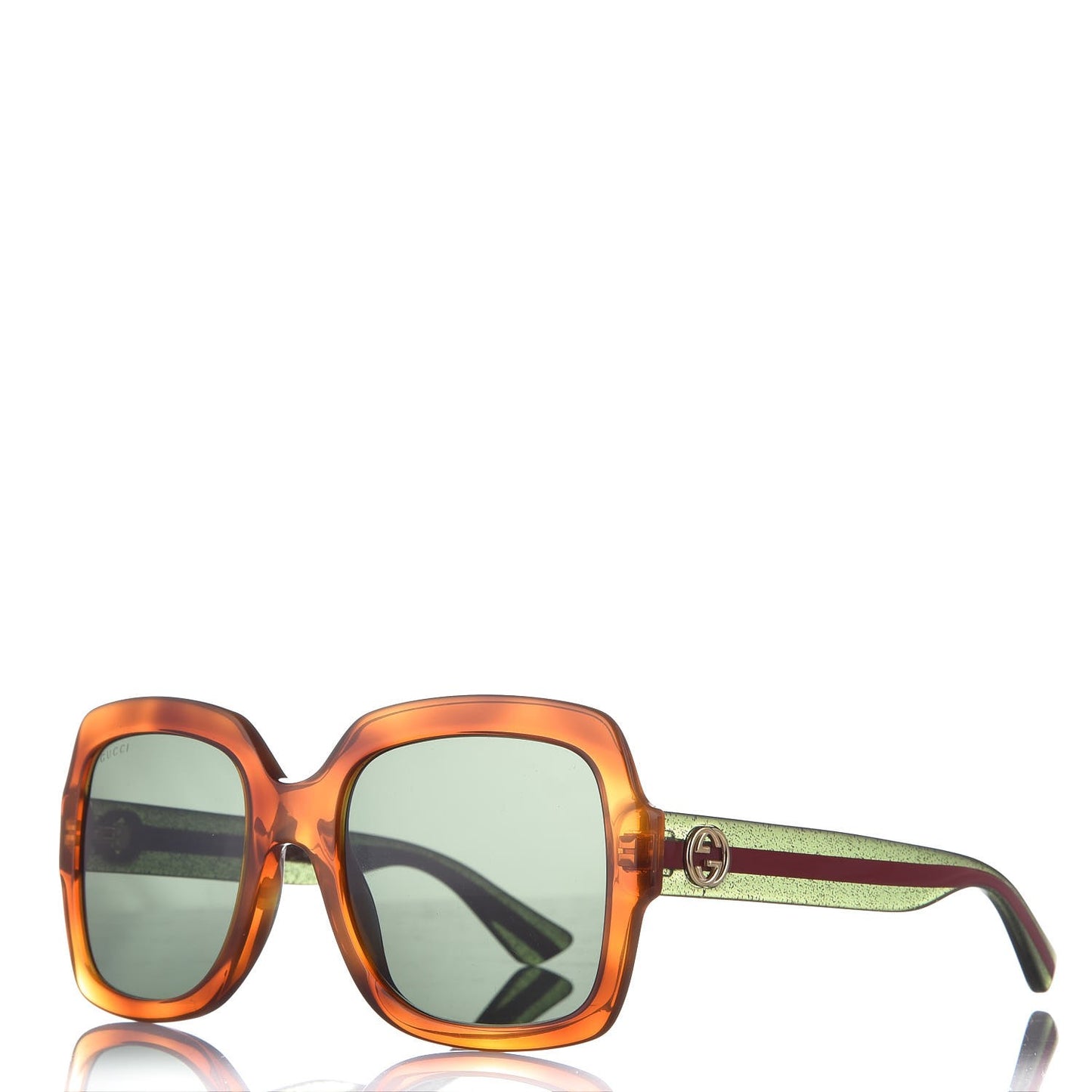 Oversize Square Web GG 0036S Havana