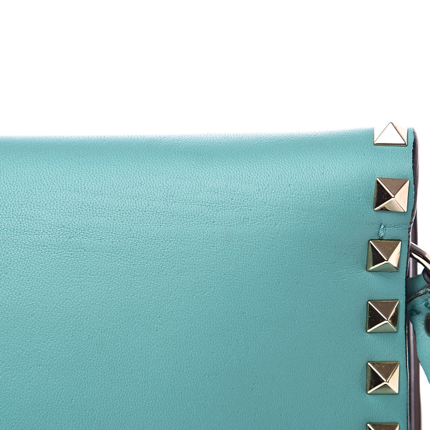 Nappa Rockstud Wristlet Clutch Colibri
