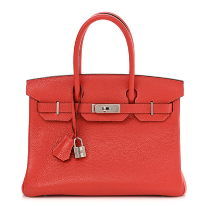 Hermes Togo Birkin 30 Rouge Pivoine 1 of 13