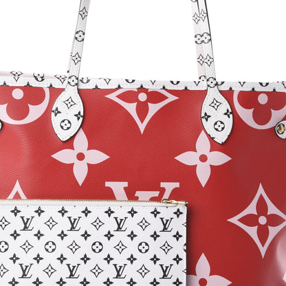 Louis Vuitton Monogram Giant Neverfull MM Rouge 8 of 8