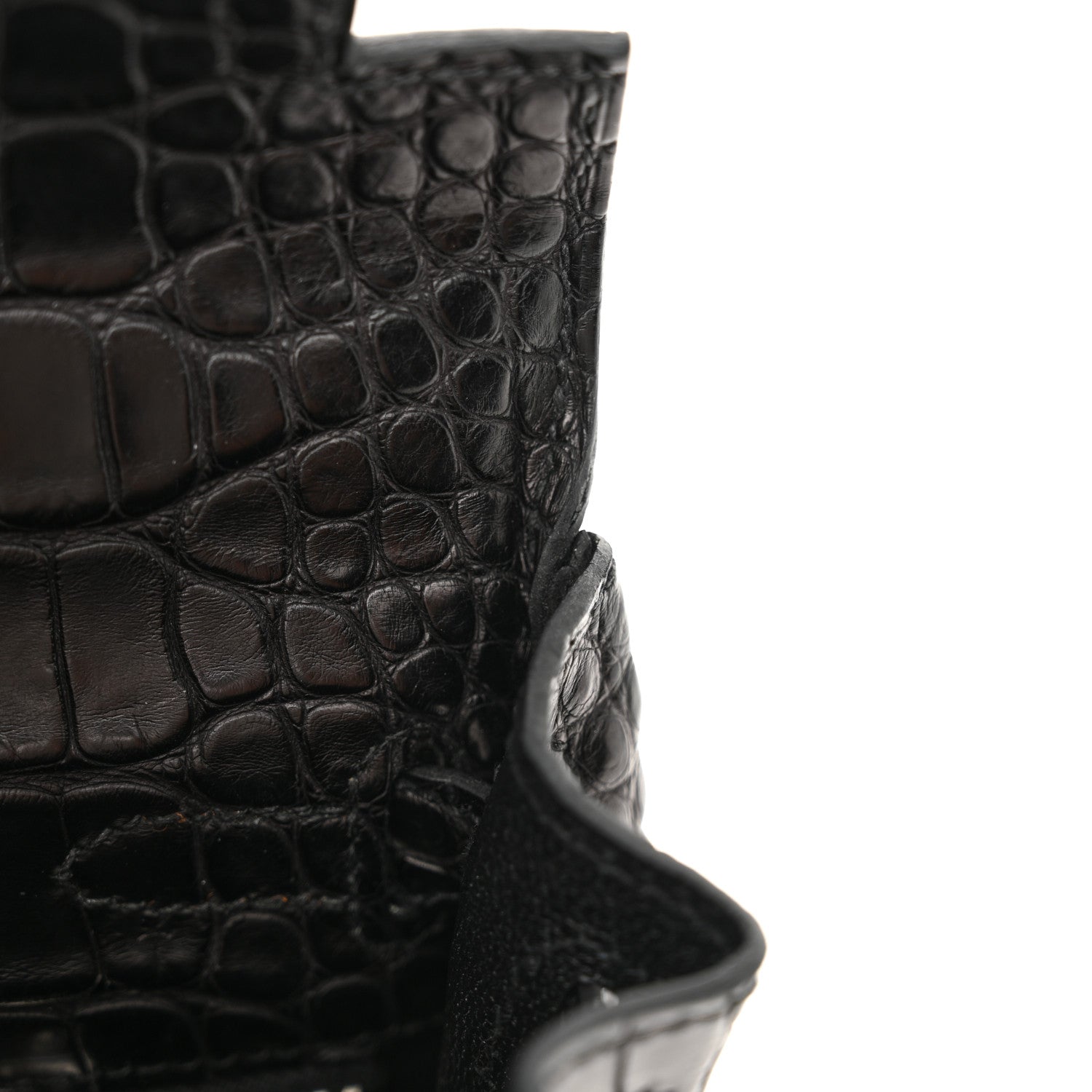 Hermes Matte Alligator Kelly Retourne 25 Black 11 of 15
