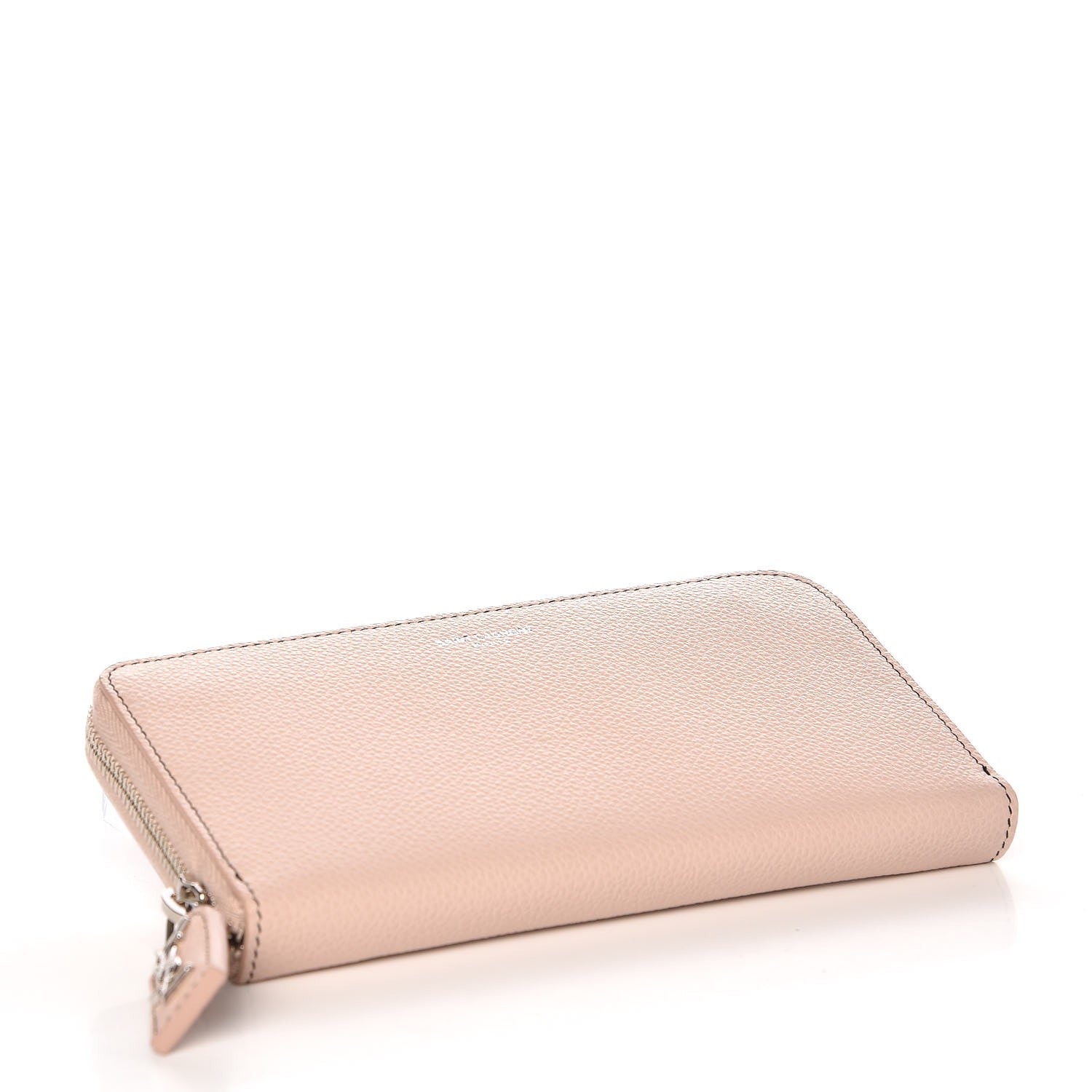 Saint Laurent Calfskin Classic Zip Around Continental Wallet Dusty Pink 3 of 7