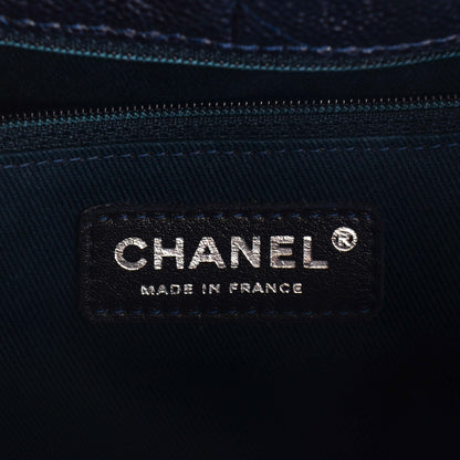 Chanel Caviar Natural Beauty Tote Navy Blue 5 of 7