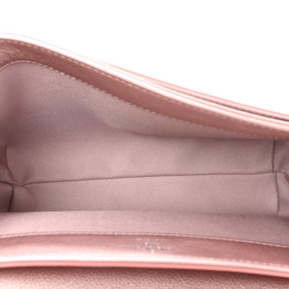 Louis Vuitton Soft Calfskin Eyelet Lockme II Chain Bag BB Rose Gold 5 of 12