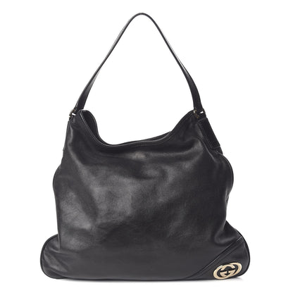 Gucci Calfskin Medium New Britt Hobo Black 1 of 14