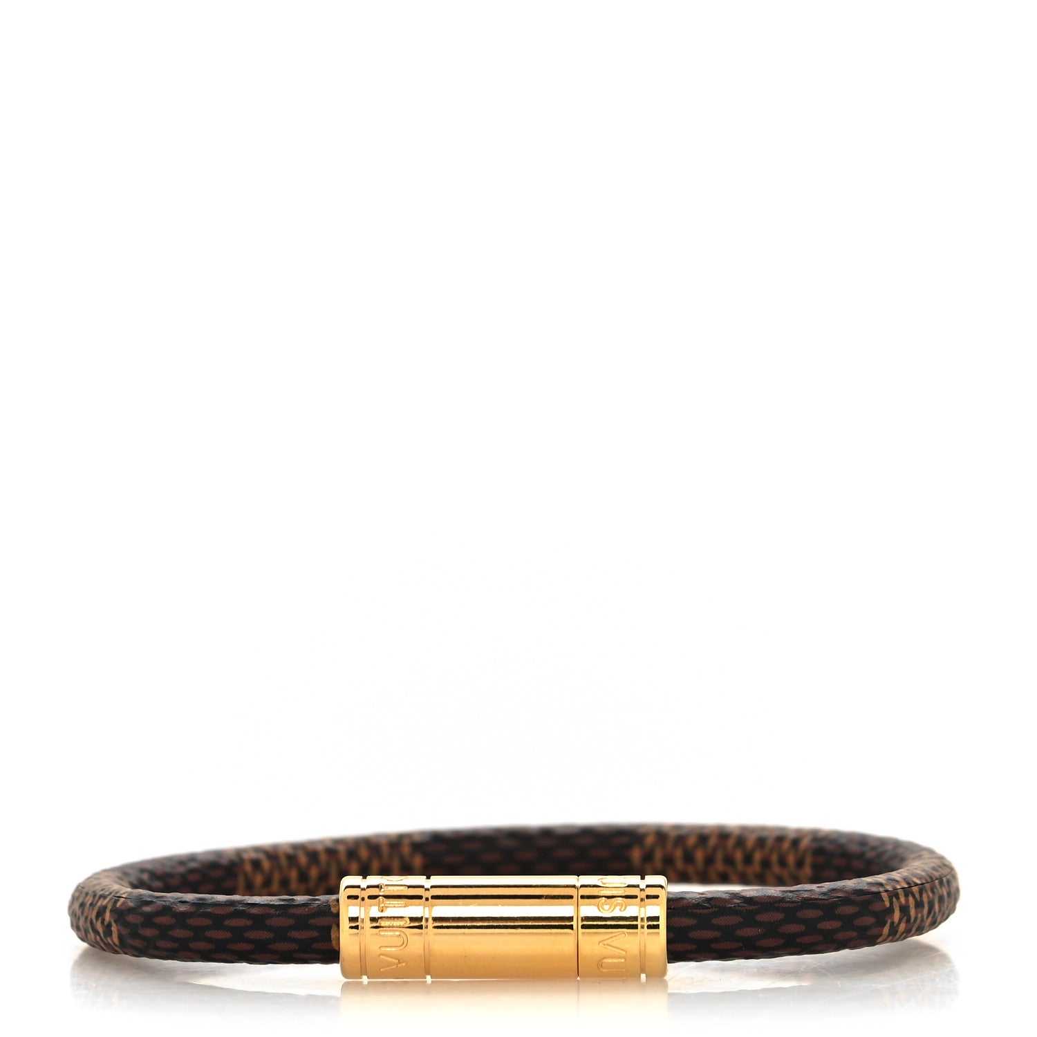 Louis Vuitton Damier Ebene Keep It Bracelet 17 1 of 5