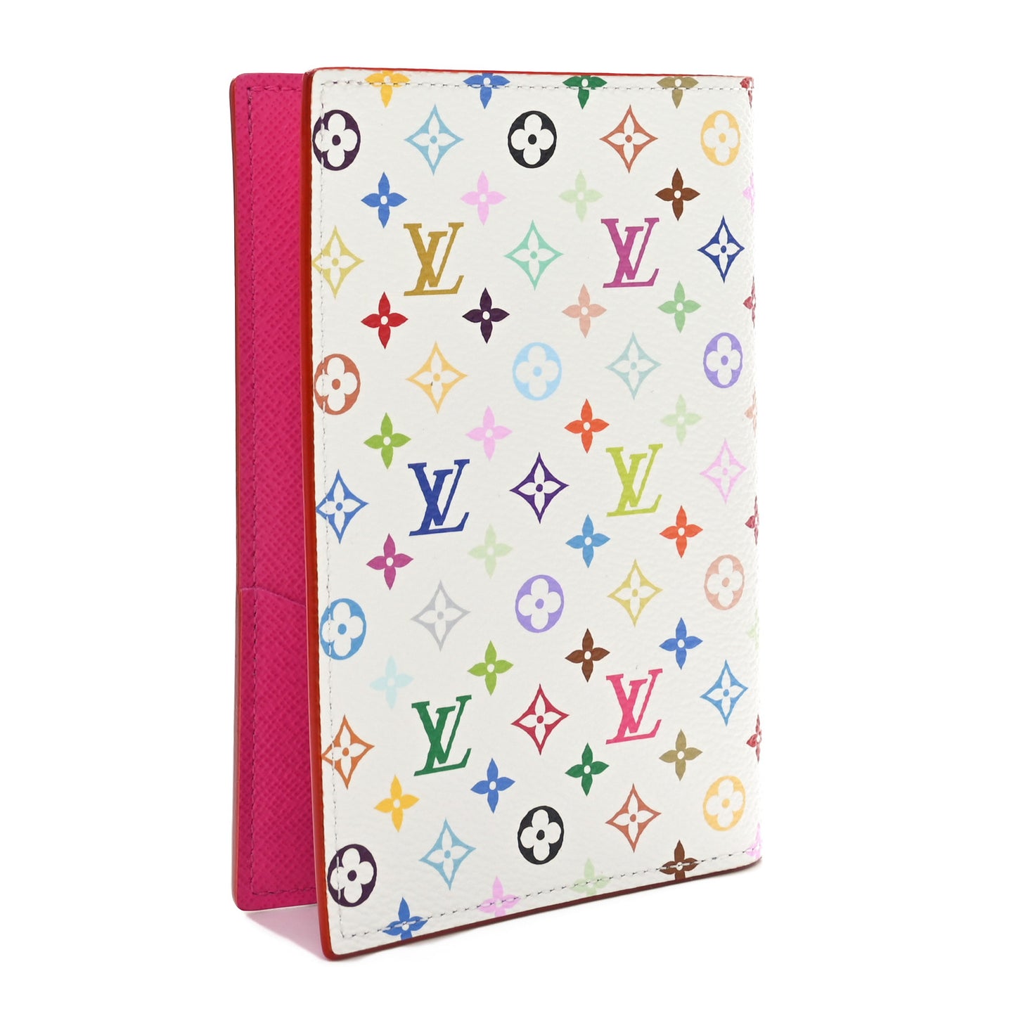 LV X TM Monogram Multicolor Passport Cover White
