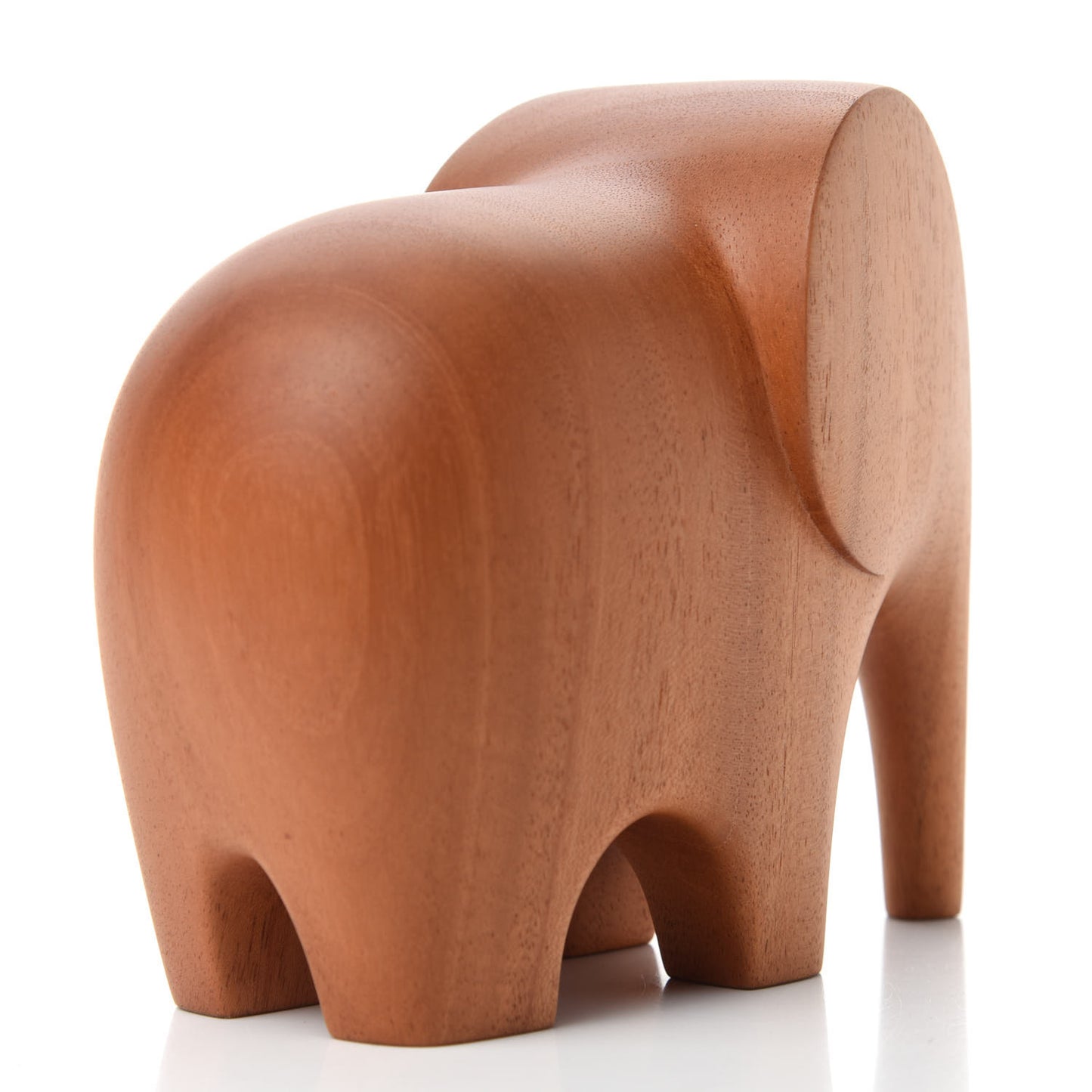 Mahogany Wood Elephant Lao Paperweight Naturel