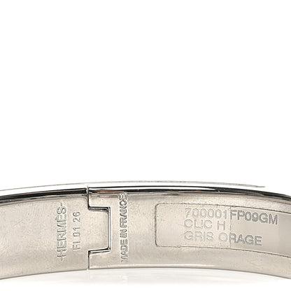 Hermes Enamel Narrow Clic Clac H Bracelet PM Gris Orage 4 of 4