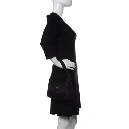 Prada Tessuto Nylon Mini Re-Edition 2000 Bag Black 2 of 14