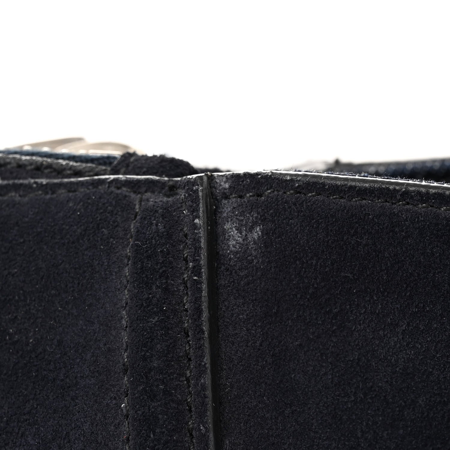 Prada Denim Suede Scamosciato Twin Pocket Tote Bleu 13 of 15