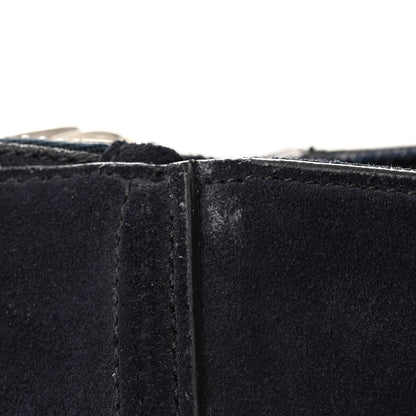 Prada Denim Suede Scamosciato Twin Pocket Tote Bleu 13 of 15