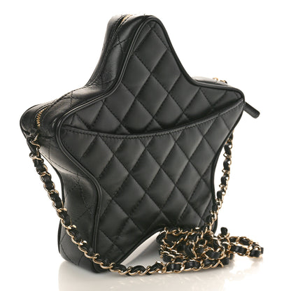 Chanel Lambskin Quilted Walk of Fame Star Bag Black 3 of 11
