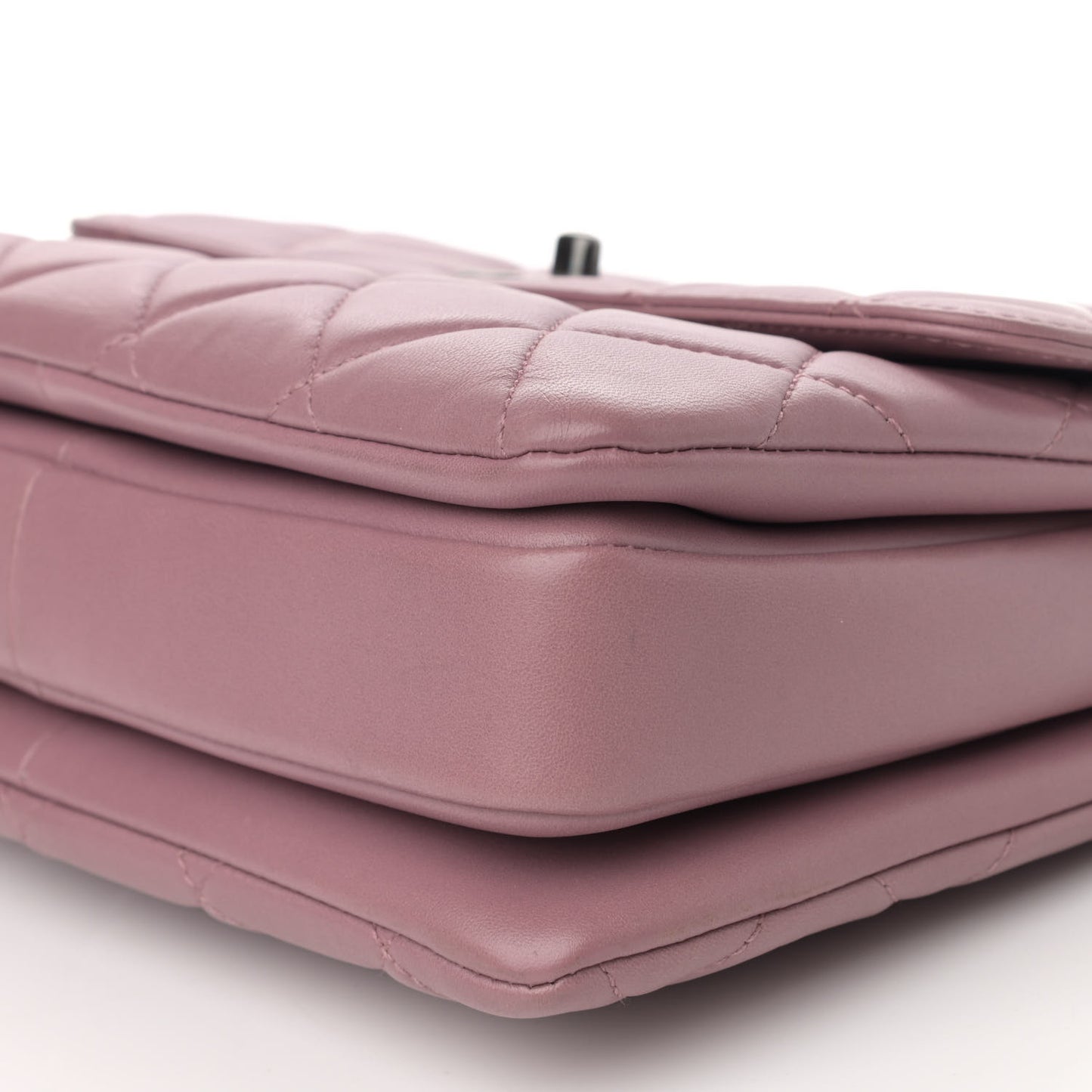 Lambskin Quilted Small Trendy CC Flap Dual Handle Bag Light Pink