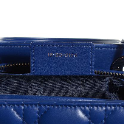 Christian Dior Lambskin Cannage Large Lady Dior Royal Blue 7 of 7