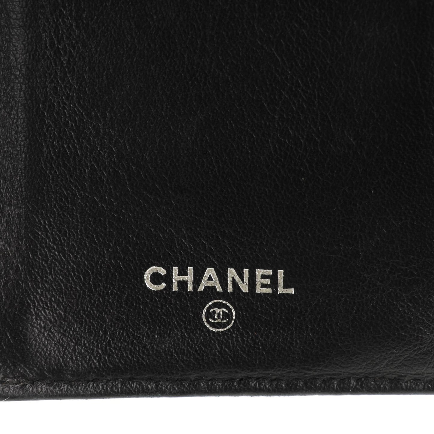 Calfskin Diamond Stitched Long Flap Wallet White