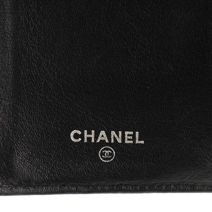 Chanel Calfskin Diamond Stitched Long Flap Wallet White 6 of 9