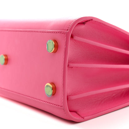 Saint Laurent Grained Calfskin Nano Sac De Jour Lipstick Fuchsia 10 of 12