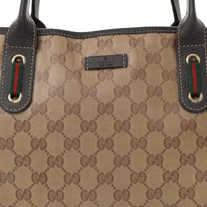 Gucci Crystal Monogram Medium Princy Tote Dark Brown 8 of 14