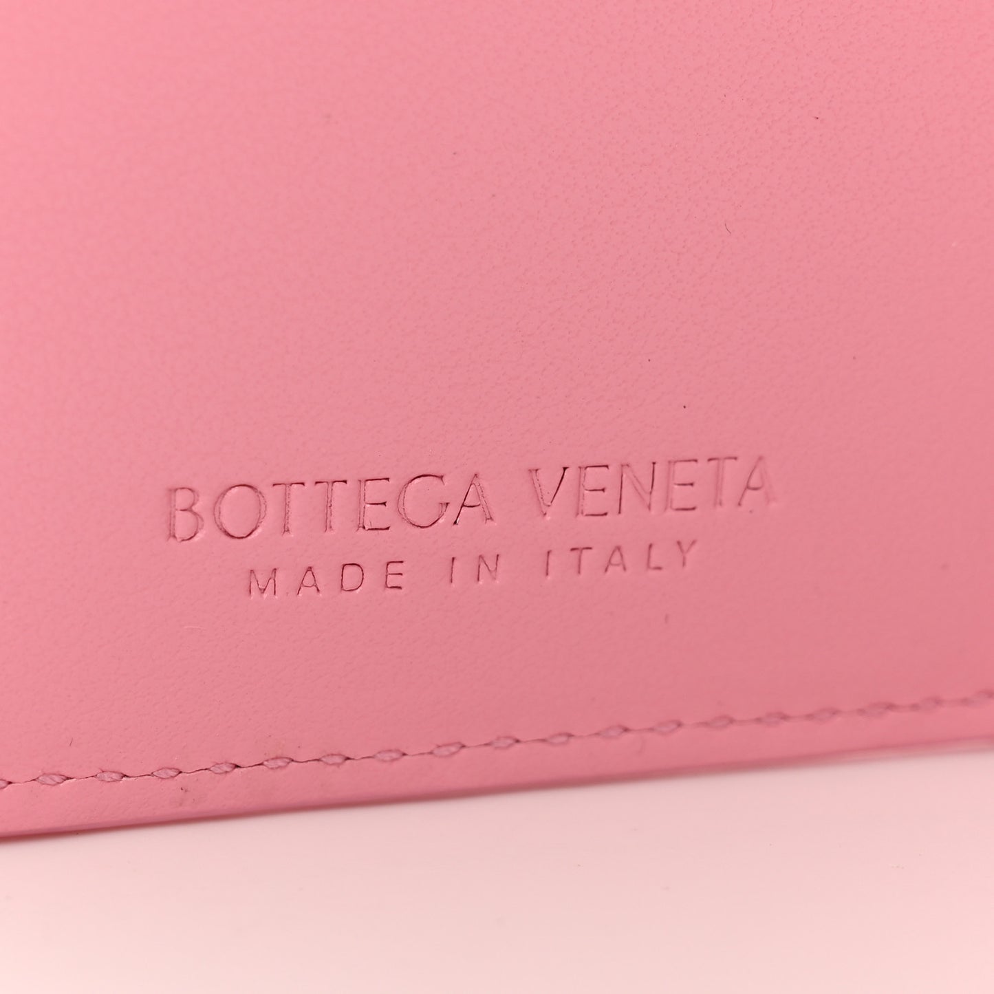 Nappa Intrecciato Cassette Bifold Zip Wallet Ribbon