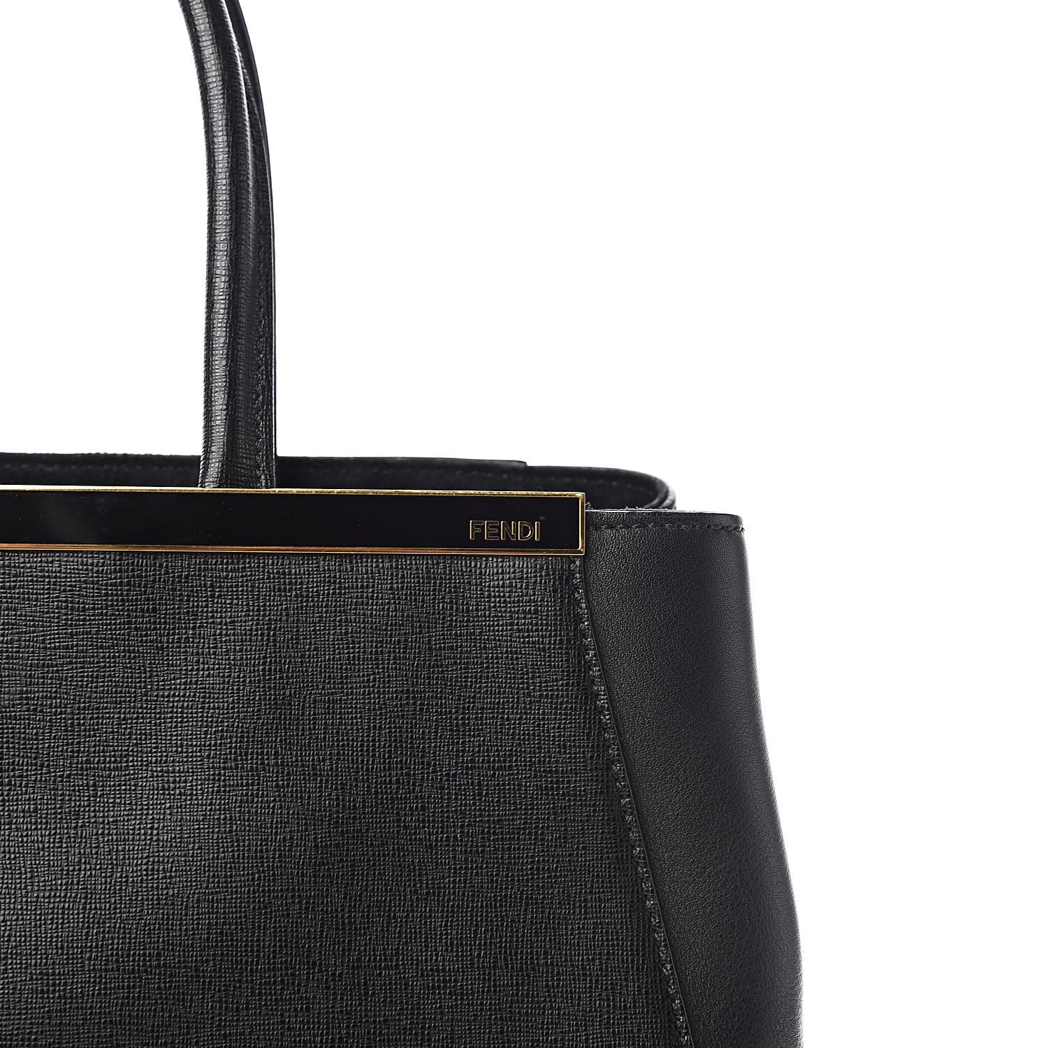 Fendi Vitello Elite Regular 2Jours Tote Black 11 of 12