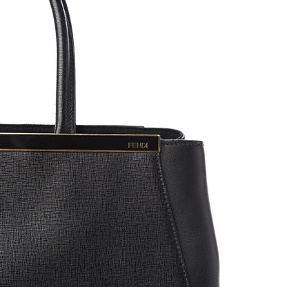 Fendi Vitello Elite Regular 2Jours Tote Black 11 of 12