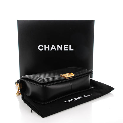 Chanel Calfskin Quilted New Medium Boy Flap Black 4 of 8