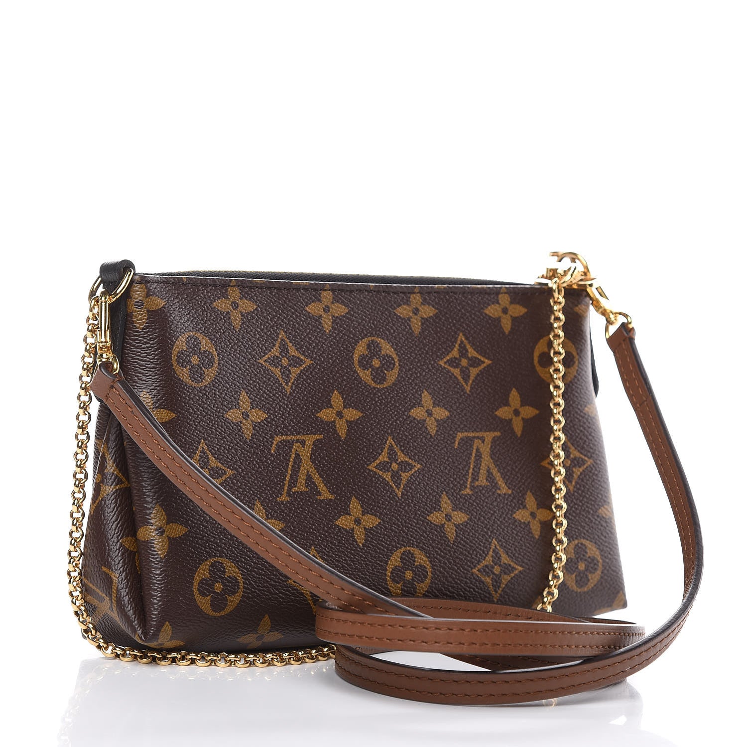 Louis Vuitton Monogram Pallas Clutch Black 3 of 9